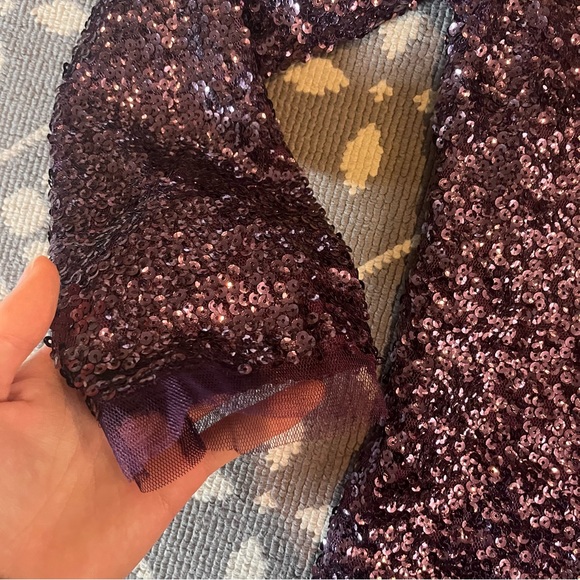 Oliver Purple Sequined Holiday Jacket - Picture 2 of 5